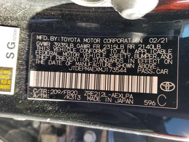 2021 TOYOTA COROLLA LE - JTDEPMAEXMJ173544