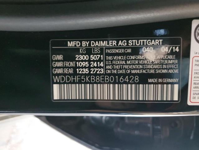 VIN WDDHF5KB8EB016428 2014 MERCEDES-BENZ E-CLASS no.12