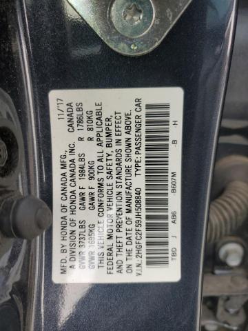 2018 HONDA CIVIC LX - 2HGFC2F59JH508840