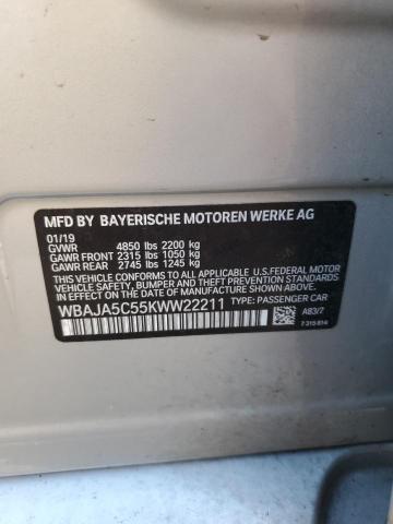 2019 BMW 530 WBAJA5C55KWW22211