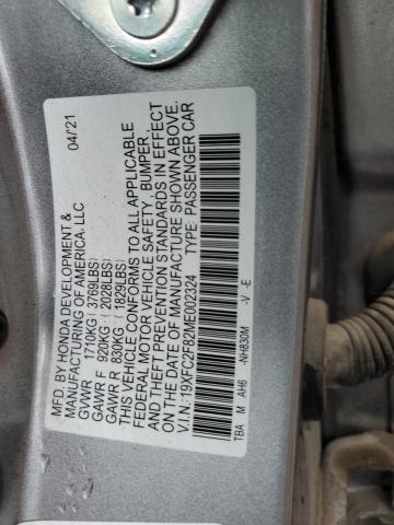 2021 HONDA CIVIC SPOR - 19XFC2F82ME002324