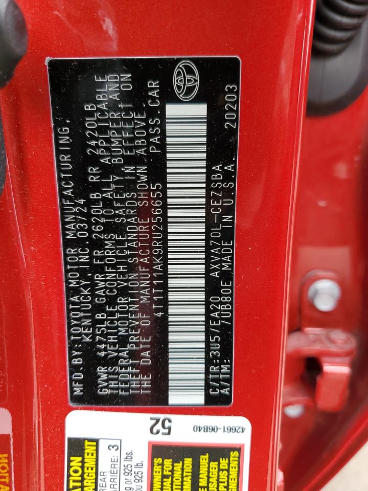 Lot #3296224439 2024 TOYOTA CAMRY SE N