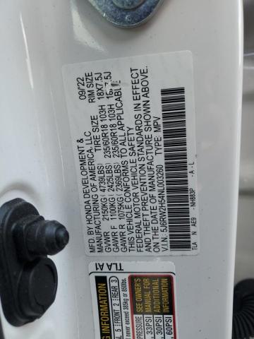 2022 HONDA CR-V EX - 5J6RW2H54NL003260