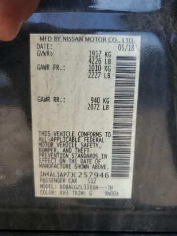 2018 NISSAN ALTIMA 2.5 - 1N4AL3AP7JC257946