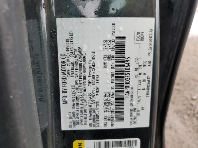 VIN 1FA6P0HD2F5106495 2015 FORD FUSION no.13