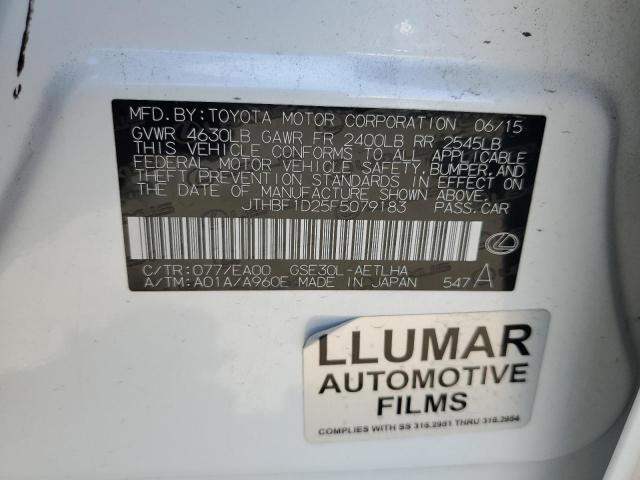 2015 LEXUS IS 250 - JTHBF1D25F5079183