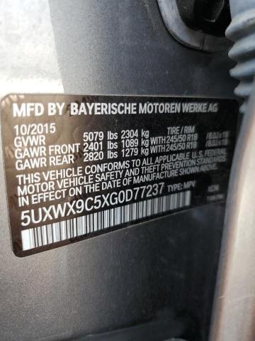 VIN 5UXWX9C5XG0D77237 2016 BMW X3, Xdrive28I no.13