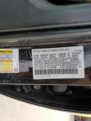 2019 HONDA ACCORD LX 1HGCV1F11KA016081  69473964