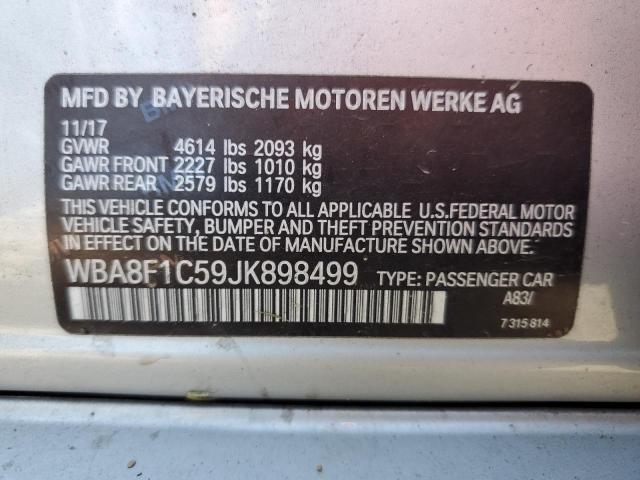 VIN WBA8F1C59JK898499 2018 BMW 3 Series, 328 D Xdrive no.12