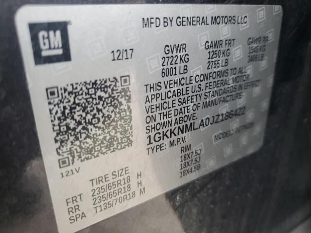 2018 GMC ACADIA SLT - 1GKKNMLA0JZ186422