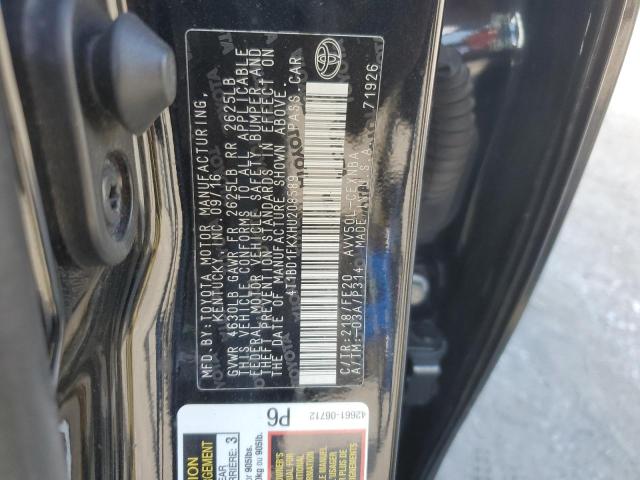 VIN 4T1BD1FKXHU208589 2017 Toyota Camry, Hybrid no.12