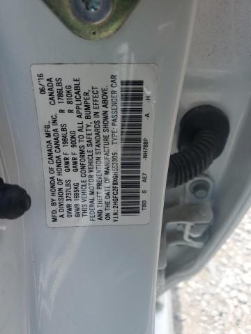 2016 HONDA CIVIC EX - 2HGFC2F8XGH553305