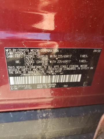 2021 TOYOTA RAV4 XLE - JTMR6RFV2MD010735