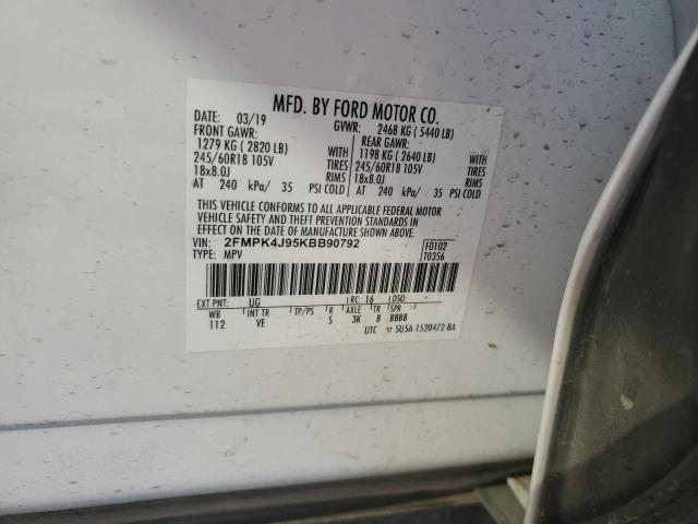 2019 FORD EDGE SEL - 2FMPK4J95KBB90792