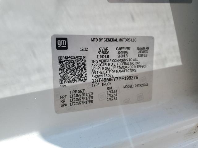 2023 GMC SIERRA K25 - 1GT49MEY7PF199276