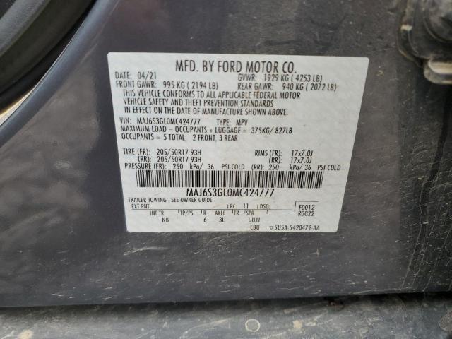 2021 FORD ECOSPORT S - MAJ6S3GL0MC424777