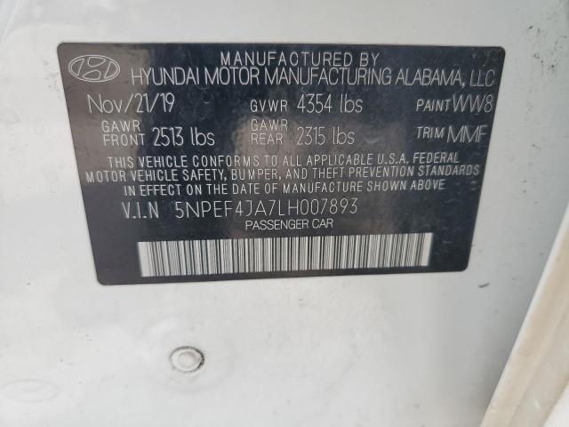 2020 HYUNDAI SONATA SEL - 5NPEF4JA7LH007893