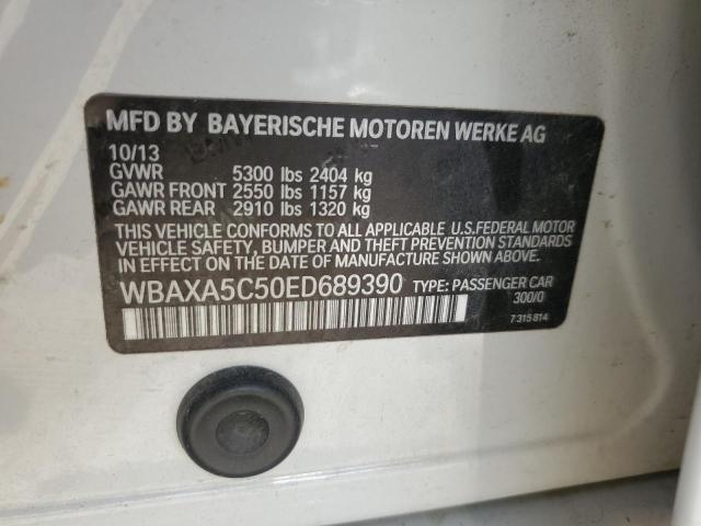 VIN WBAXA5C50ED689390 2014 BMW 5 Series, 535 D no.12