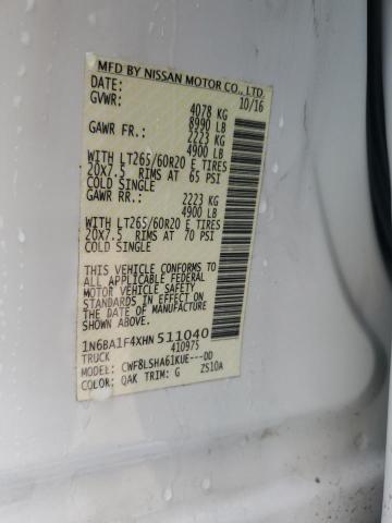 2017 NISSAN TITAN XD S - 1N6BA1F4XHN511040
