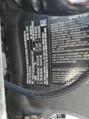 2015 VICTORY MOTORCYCLES MAGNUM 5VPYW36N0F3042148