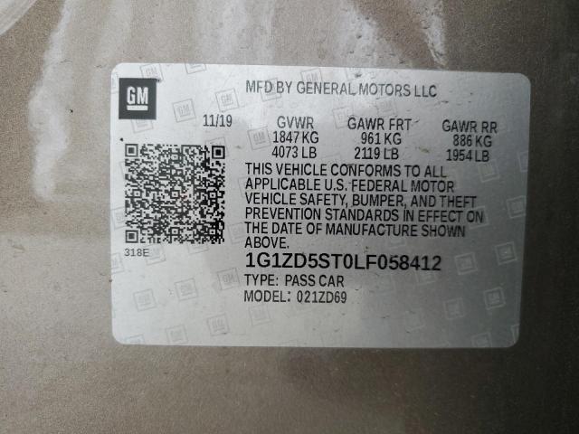 2020 CHEVROLET MALIBU  LT - 1G1ZD5ST0LF058412