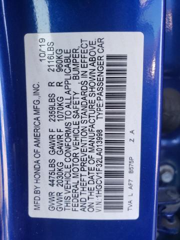 2020 HONDA ACCORD SPO - 1HGCV1F32LA013998