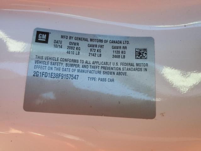 2015 CHEVROLET CAMARO LT - 2G1FD1E38F9157547