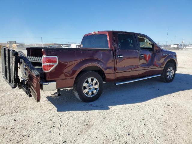 FORD F150 SUPER 2010 burgundy crew pic gas 1FTEW1C85AFC77608 photo #4