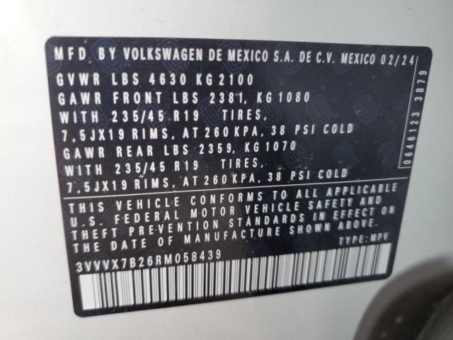 2024 VOLKSWAGEN TAOS SE - 3VVVX7B26RM058439
