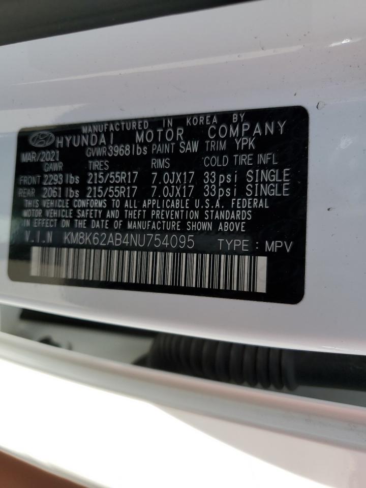 Lot #2942934278 2022 HYUNDAI KONA SEL