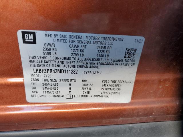 2021 BUICK ENVISION E - LRBFZPR43MD111282