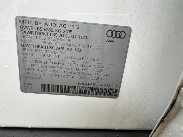 VIN WA1LFAFP7DA042293 2013 Audi Q5, Premium Plus no.10