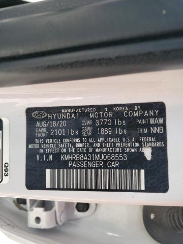 2021 HYUNDAI VENUE SE KMHRB8A31MU068553  68105444