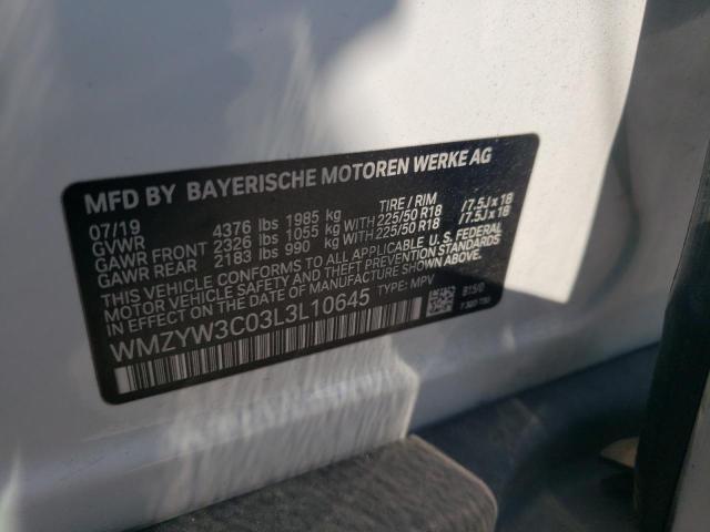2020 MINI COOPER COU - WMZYW3C03L3L10645