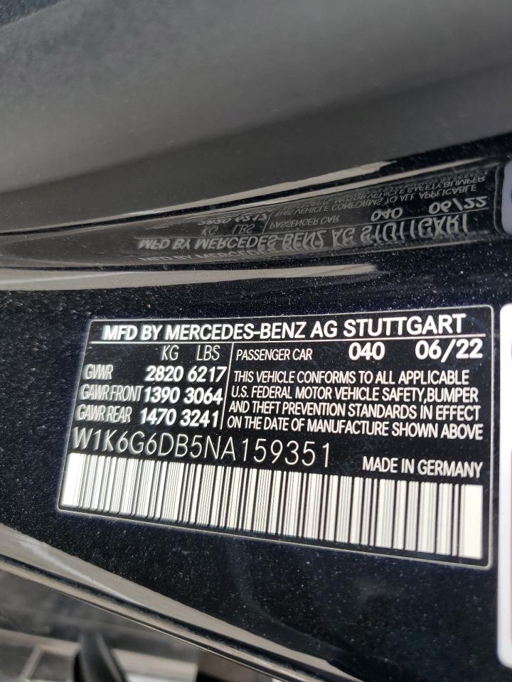 Lot #2991406885 2022 MERCEDES-BENZ S 500 4MAT