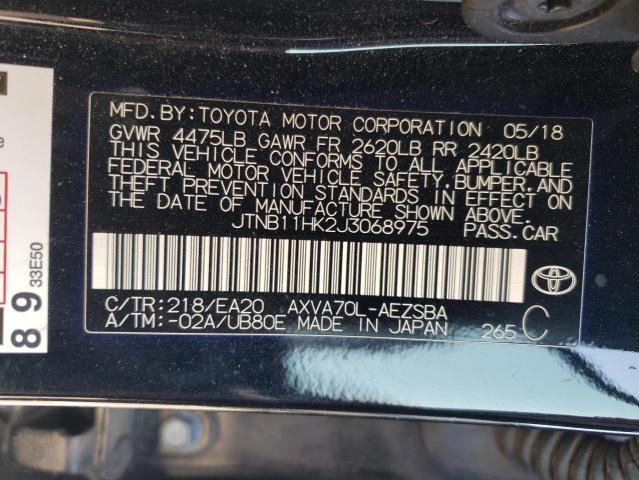 VIN JTNB11HK2J3068975 2018 Toyota Camry, L no.12