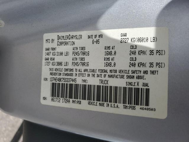 2005 DODGE DAKOTA QUA #3271764657