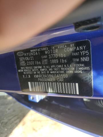 2022 HYUNDAI VENUE SEL - KMHRC8A38NU141559