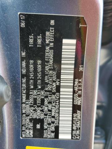 2017 TOYOTA HIGHLANDER - 5TDJZRFH7HS447459