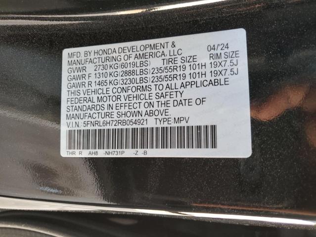 VIN 5FNRL6H72RB054921 2024 Honda Odyssey, Sport no.13