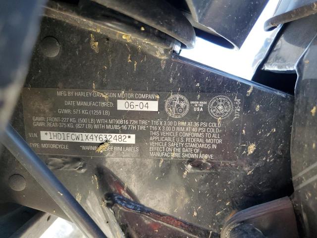 2004 HARLEY-DAVIDSON FLHTCUI 1HD1FCW1X4Y632482