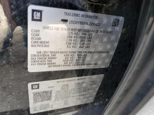 2020 CHEVROLET SILVERADO - 1GCRYBEF6LZ255423