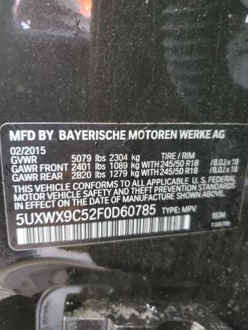 VIN 5UXWX9C52F0D60785 2015 BMW X3, Xdrive28I no.14