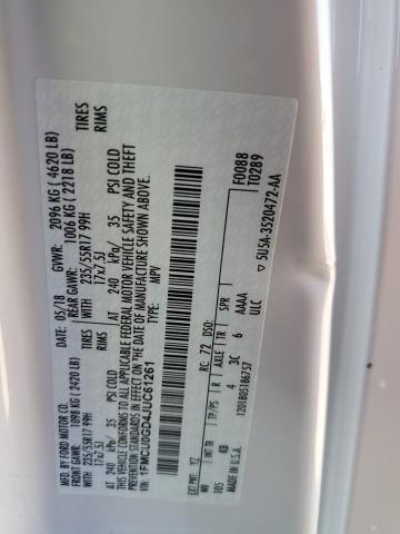 2018 FORD ESCAPE SE - 1FMCU0GD4JUC61261