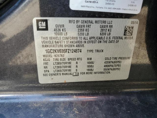 2015 CHEVROLET SILVERADO - 1GC2KVE86FZ124874
