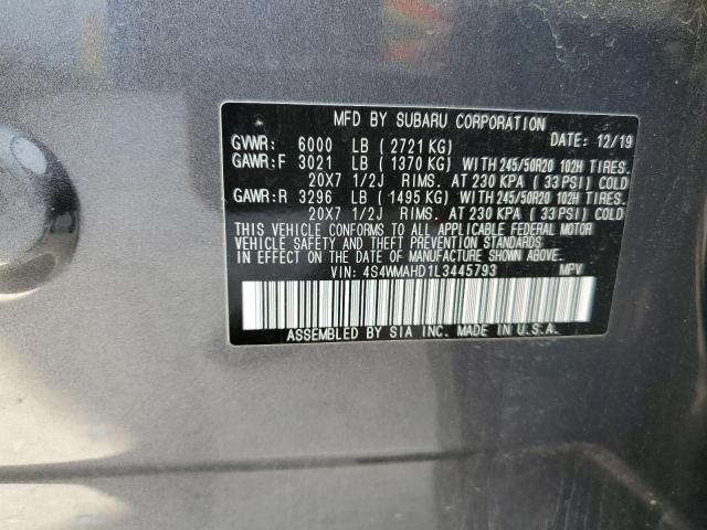 2020 SUBARU ASCENT PRE - 4S4WMAHD1L3445793