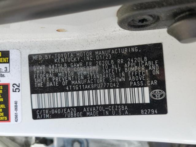 VIN 4T1G11AK8PU777042 2023 Toyota Camry, Se Night S... no.12