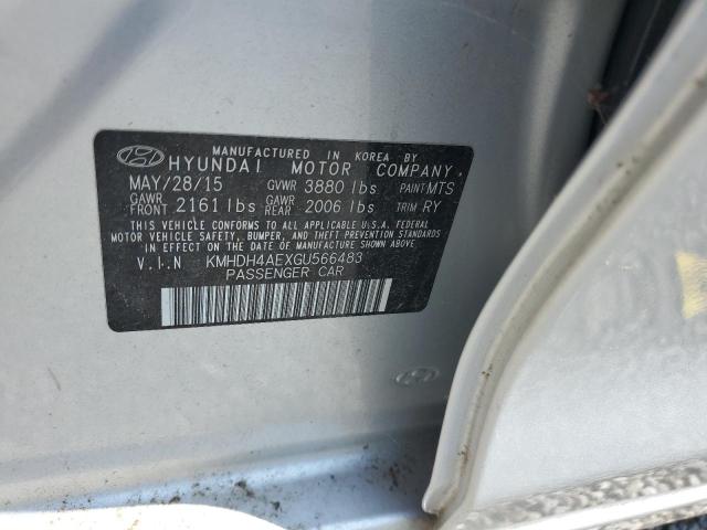2016 HYUNDAI ELANTRA SE - KMHDH4AEXGU566483