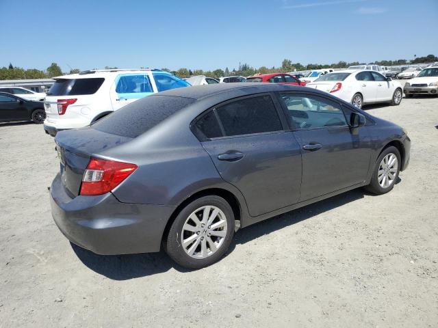 HONDA CIVIC EX 2012 gray sedan 4d gas 19XFB2F86CE371320 photo #4