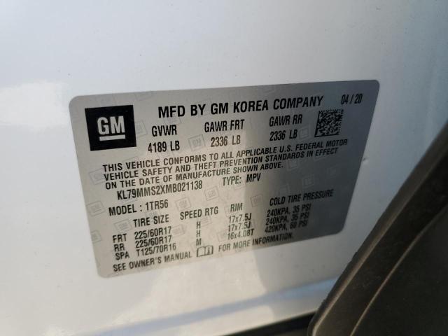 2021 CHEVROLET TRAILBLAZE - KL79MMS2XMB021138